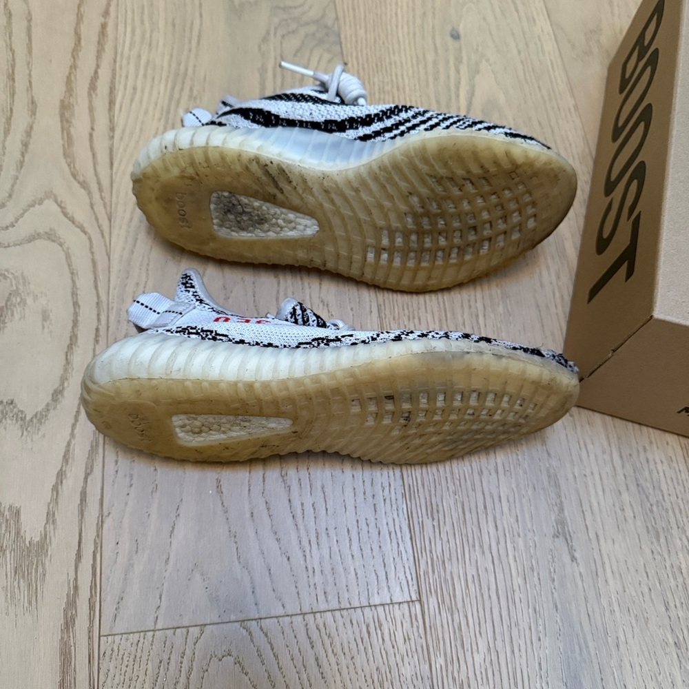 Yeezy Zebra Sneakers - Black, White, Cream